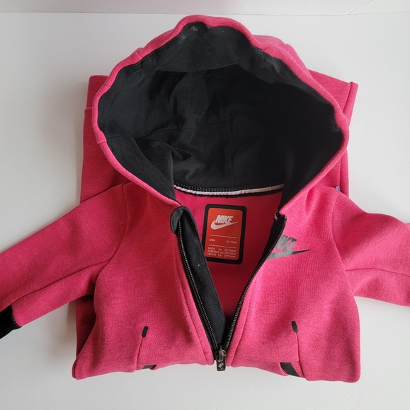 Nike Tech Fleece Pink One Piece Jumpsuit Romper size 3/6 months - Picture 5 of 15